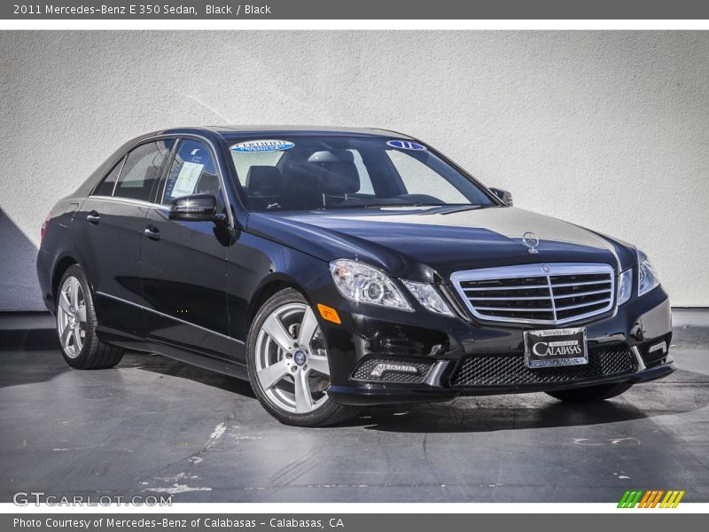 Black / Black 2011 Mercedes-Benz E 350 Sedan