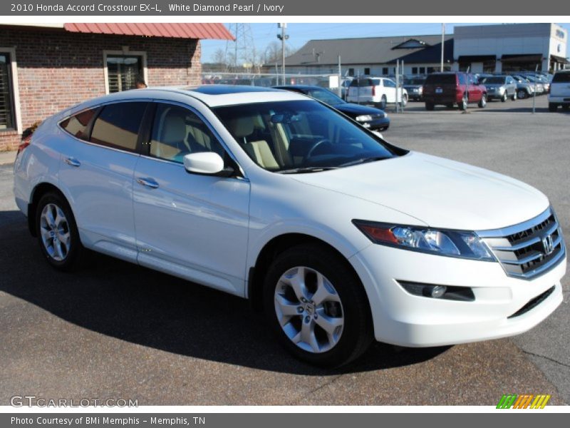 White Diamond Pearl / Ivory 2010 Honda Accord Crosstour EX-L