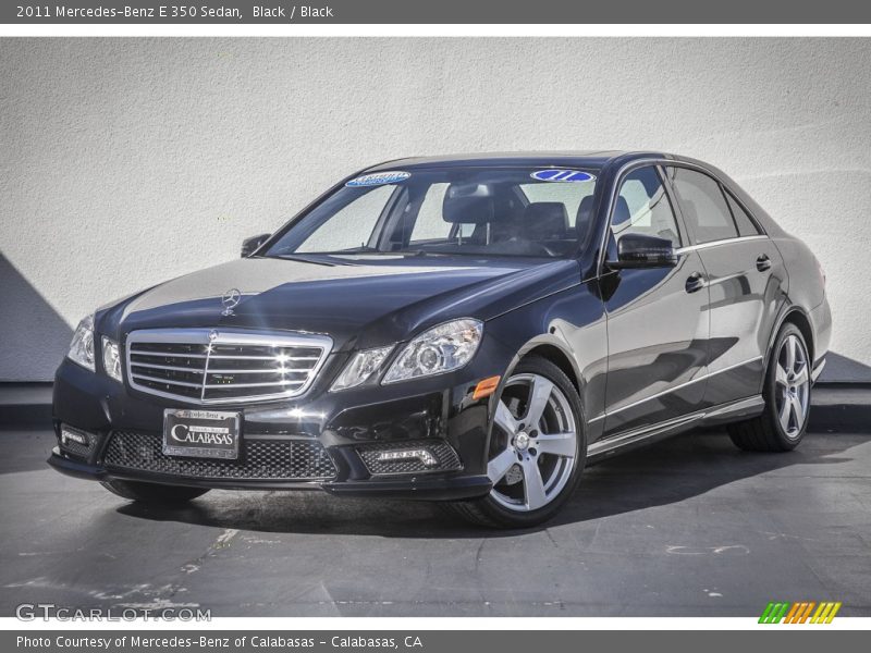 Black / Black 2011 Mercedes-Benz E 350 Sedan