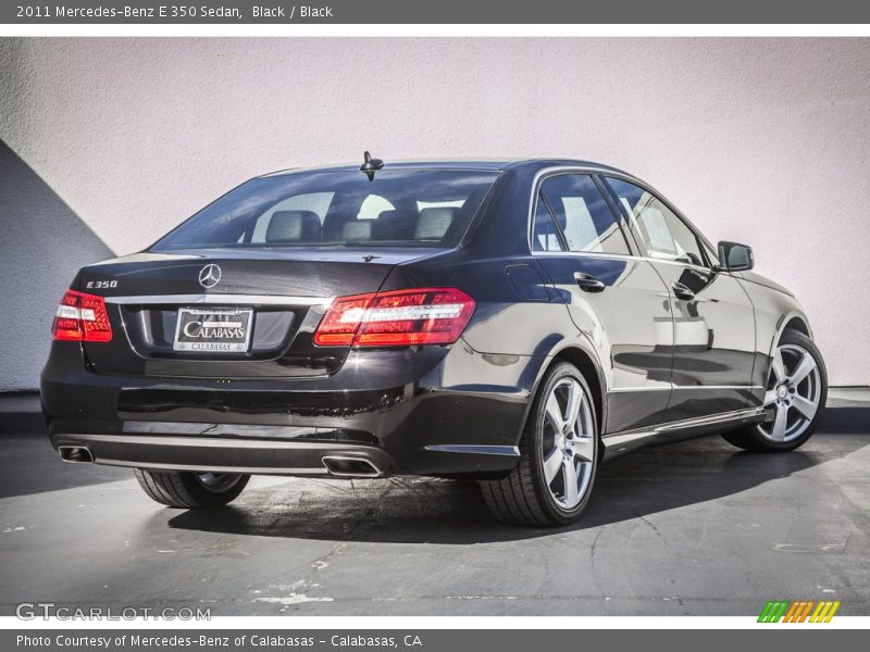 Black / Black 2011 Mercedes-Benz E 350 Sedan