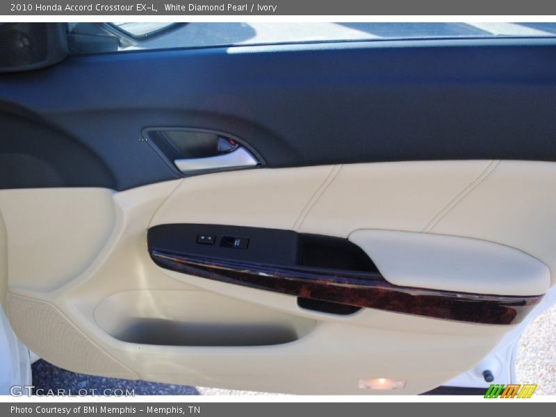 White Diamond Pearl / Ivory 2010 Honda Accord Crosstour EX-L