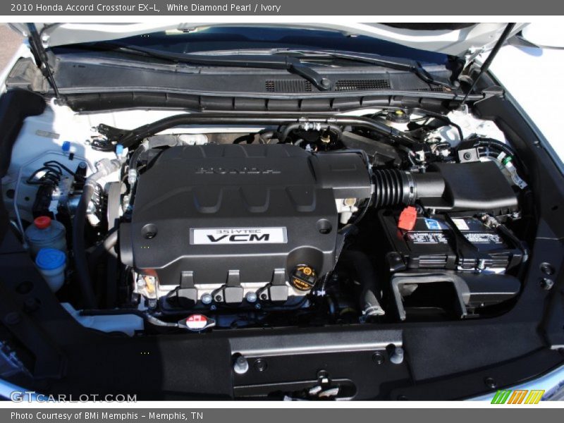 White Diamond Pearl / Ivory 2010 Honda Accord Crosstour EX-L