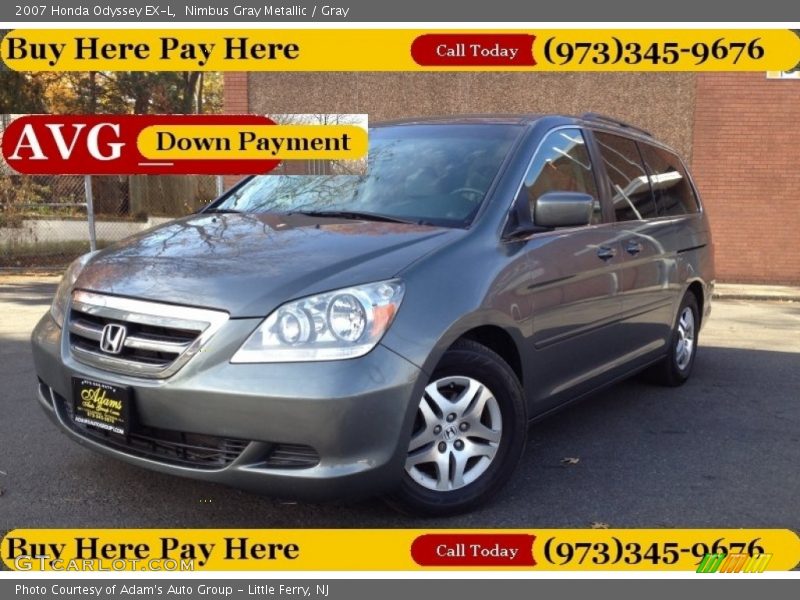 Nimbus Gray Metallic / Gray 2007 Honda Odyssey EX-L