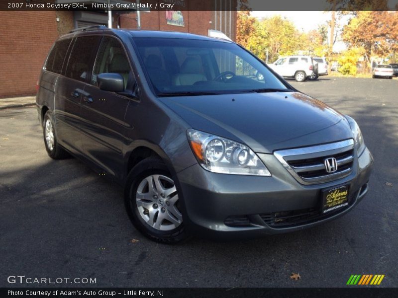 Nimbus Gray Metallic / Gray 2007 Honda Odyssey EX-L
