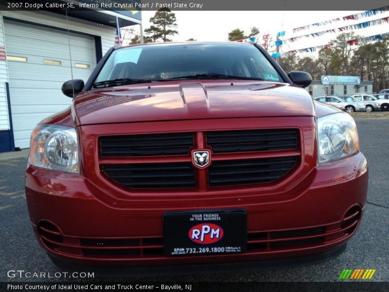 Inferno Red Crystal Pearl / Pastel Slate Gray 2007 Dodge Caliber SE