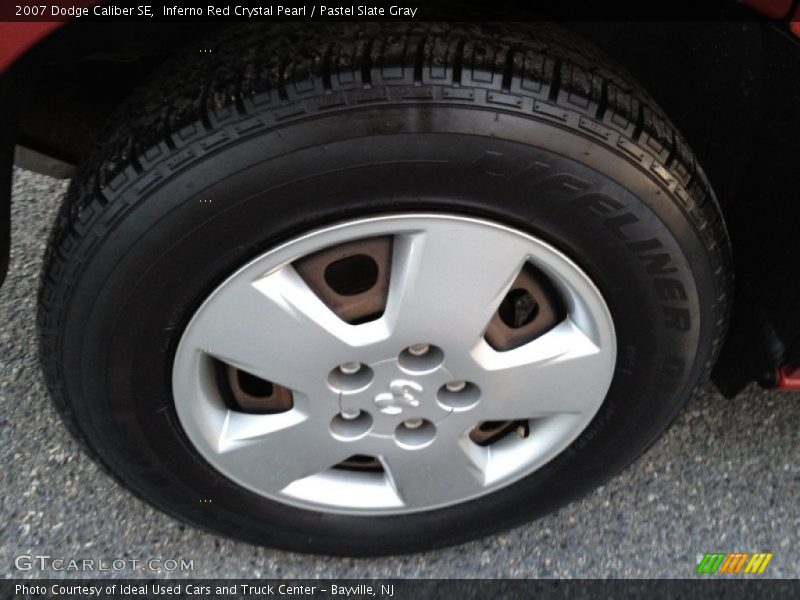 Inferno Red Crystal Pearl / Pastel Slate Gray 2007 Dodge Caliber SE