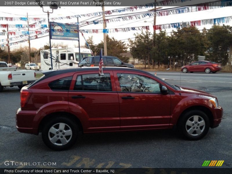 Inferno Red Crystal Pearl / Pastel Slate Gray 2007 Dodge Caliber SE