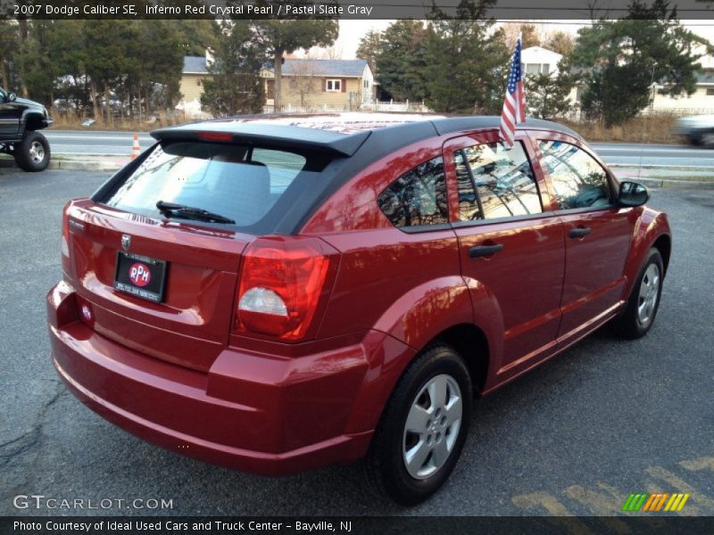 Inferno Red Crystal Pearl / Pastel Slate Gray 2007 Dodge Caliber SE