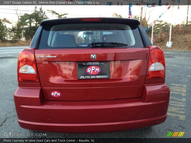 Inferno Red Crystal Pearl / Pastel Slate Gray 2007 Dodge Caliber SE