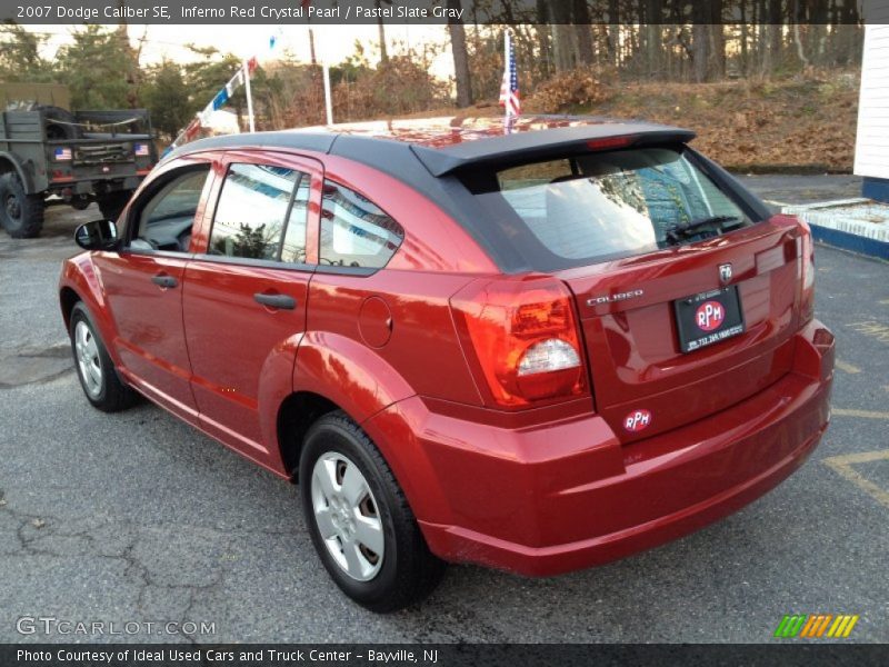 Inferno Red Crystal Pearl / Pastel Slate Gray 2007 Dodge Caliber SE