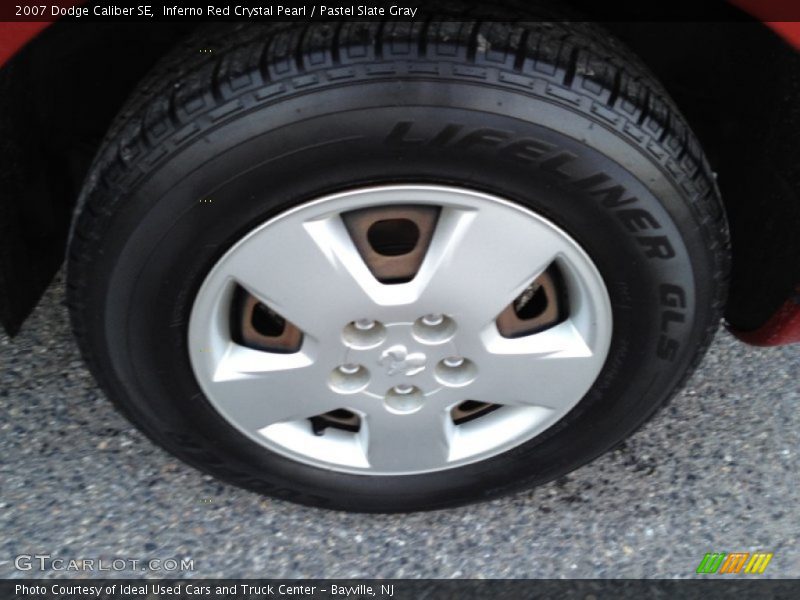 Inferno Red Crystal Pearl / Pastel Slate Gray 2007 Dodge Caliber SE