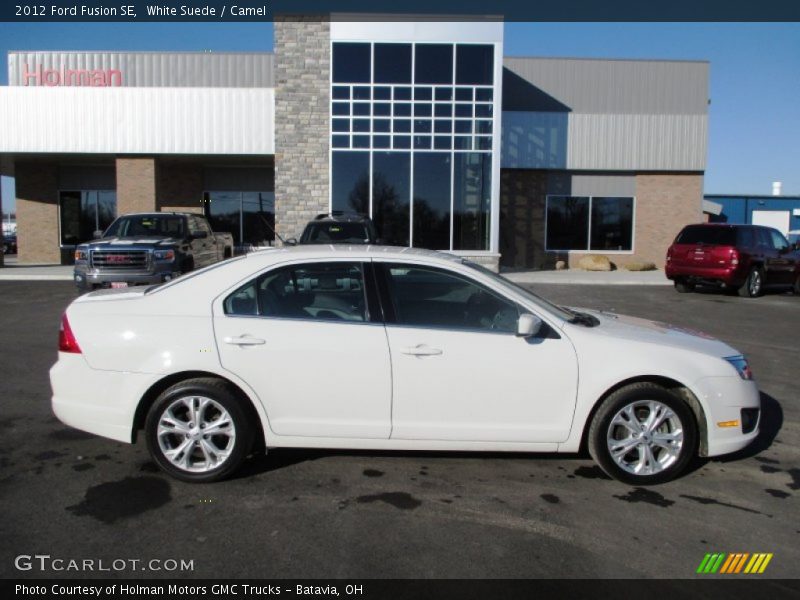 White Suede / Camel 2012 Ford Fusion SE