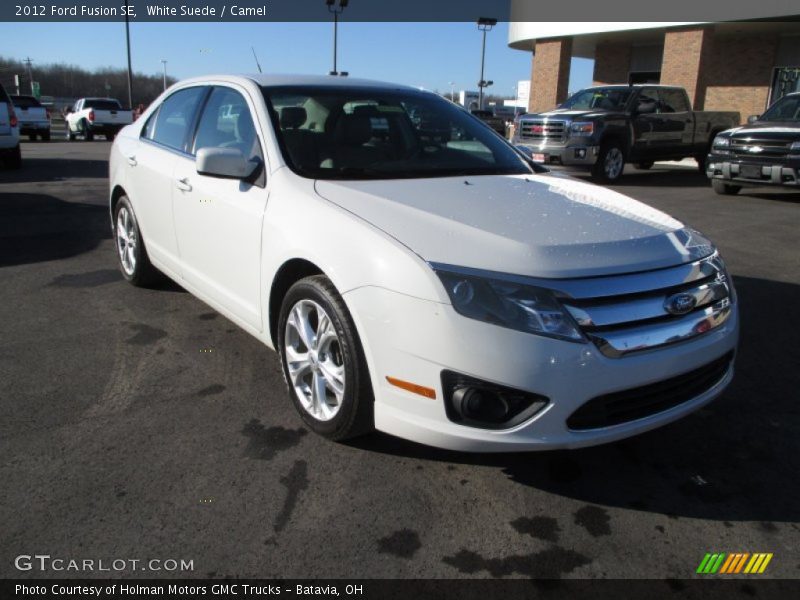 White Suede / Camel 2012 Ford Fusion SE
