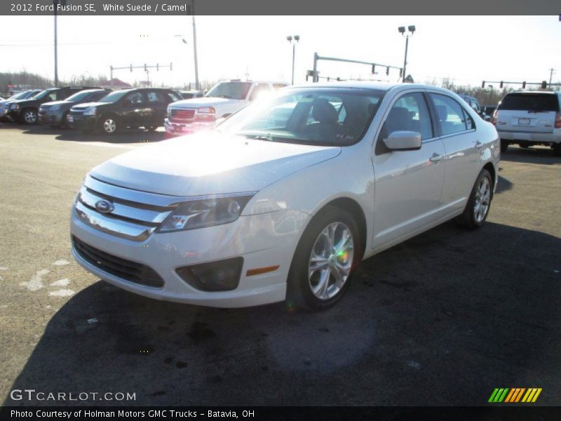 White Suede / Camel 2012 Ford Fusion SE