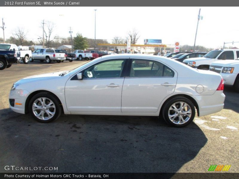 White Suede / Camel 2012 Ford Fusion SE