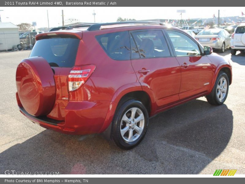 Barcelona Red Metallic / Ash 2011 Toyota RAV4 Limited 4WD