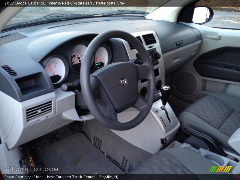 Inferno Red Crystal Pearl / Pastel Slate Gray 2007 Dodge Caliber SE