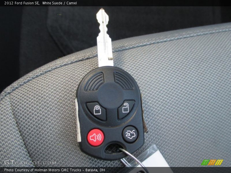 White Suede / Camel 2012 Ford Fusion SE