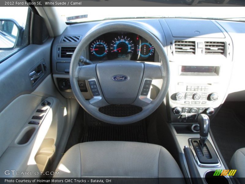 White Suede / Camel 2012 Ford Fusion SE