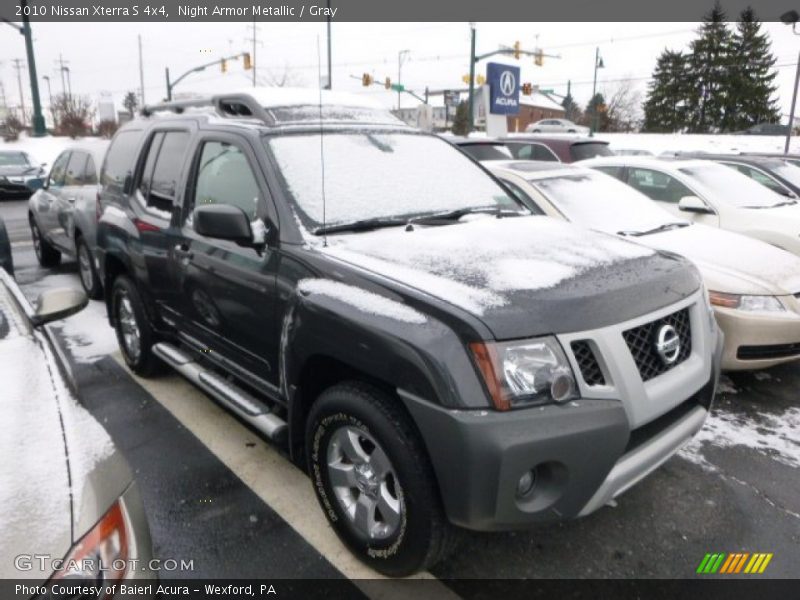 Night Armor Metallic / Gray 2010 Nissan Xterra S 4x4
