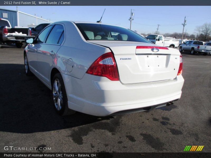White Suede / Camel 2012 Ford Fusion SE