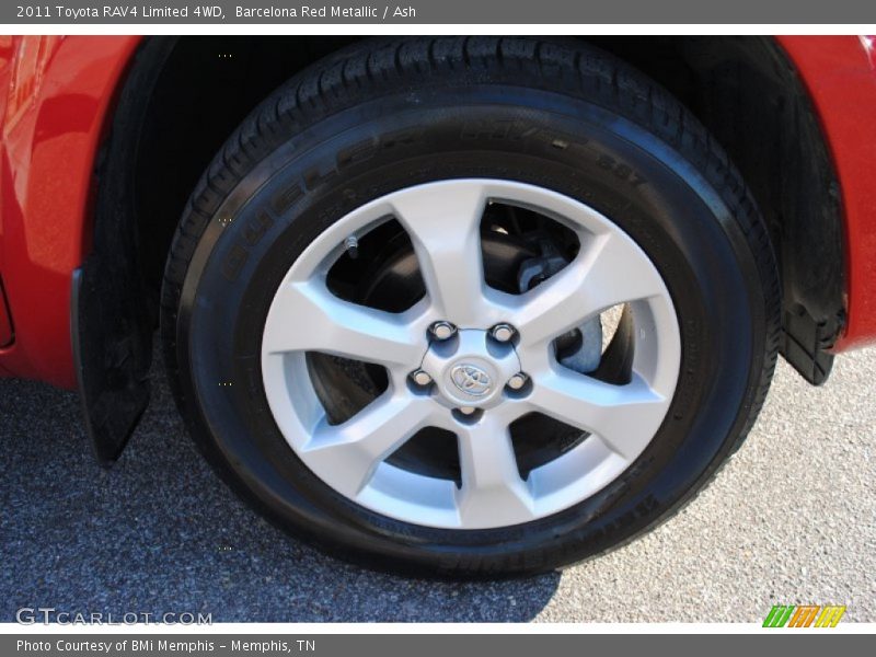 Barcelona Red Metallic / Ash 2011 Toyota RAV4 Limited 4WD
