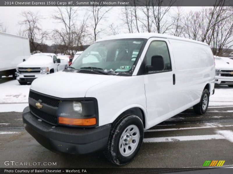 Summit White / Medium Pewter 2014 Chevrolet Express 1500 Cargo WT