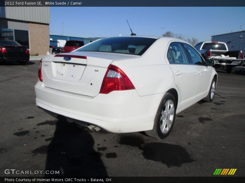 White Suede / Camel 2012 Ford Fusion SE