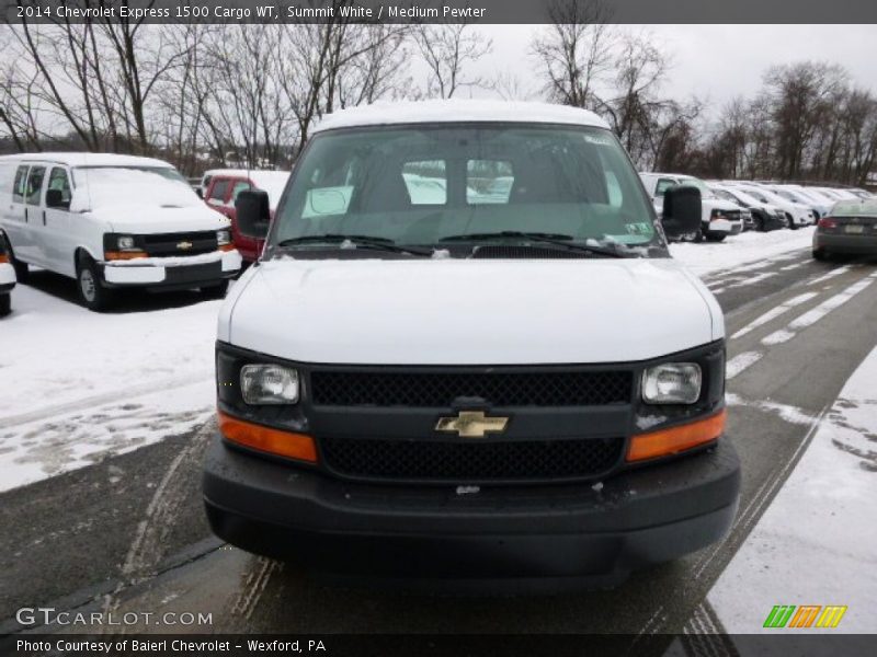 Summit White / Medium Pewter 2014 Chevrolet Express 1500 Cargo WT