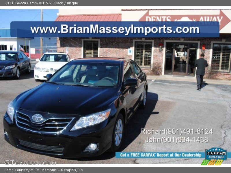 Black / Bisque 2011 Toyota Camry XLE V6