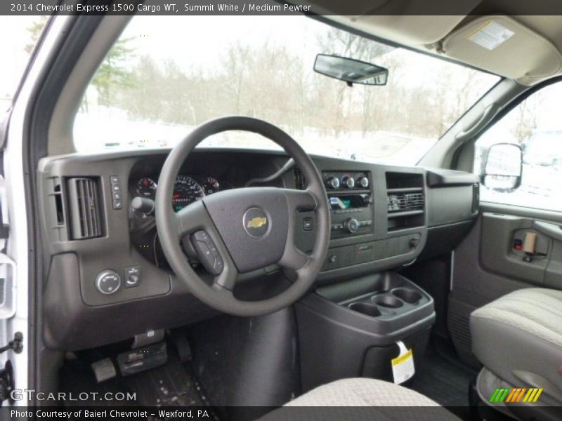Summit White / Medium Pewter 2014 Chevrolet Express 1500 Cargo WT