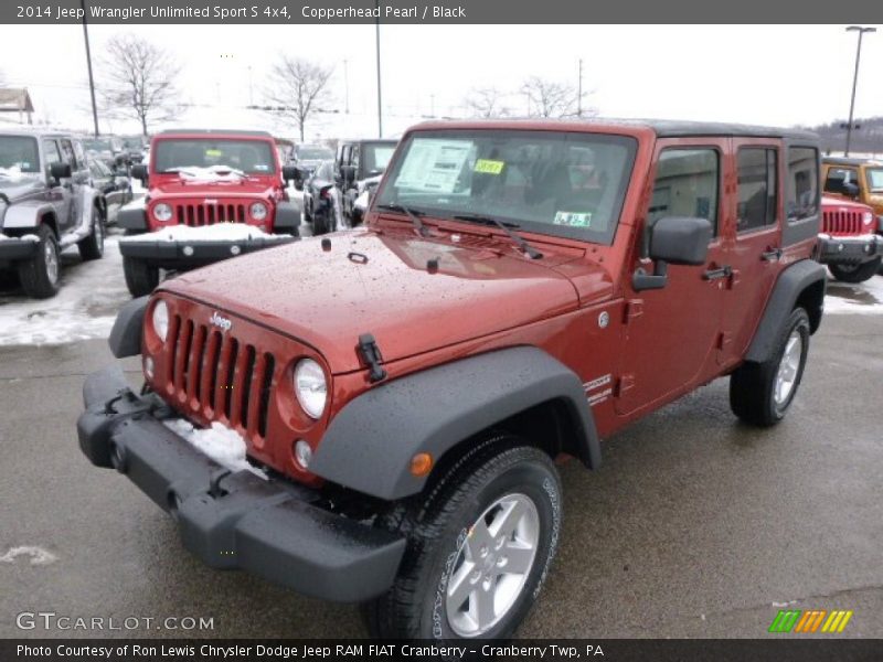 Copperhead Pearl / Black 2014 Jeep Wrangler Unlimited Sport S 4x4