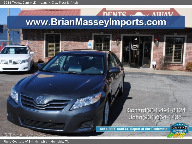 Magnetic Gray Metallic / Ash 2011 Toyota Camry LE