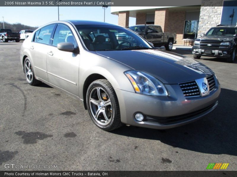 Spirited Bronze Pearl / Cafe Latte 2006 Nissan Maxima 3.5 SE