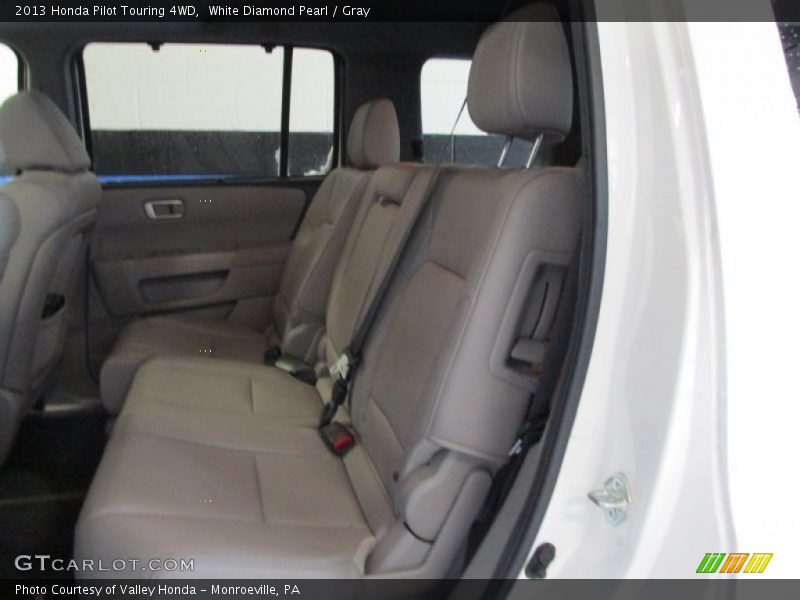 White Diamond Pearl / Gray 2013 Honda Pilot Touring 4WD