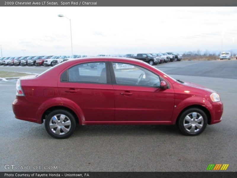 Sport Red / Charcoal 2009 Chevrolet Aveo LT Sedan