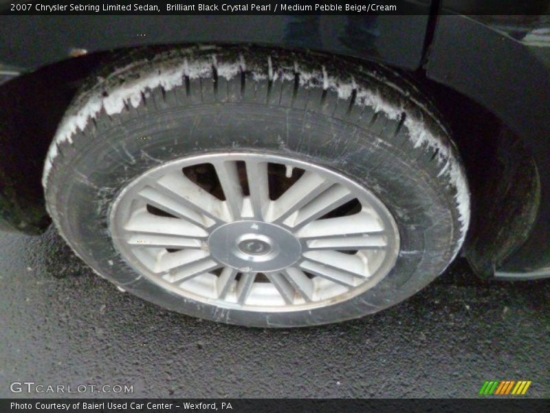 Brilliant Black Crystal Pearl / Medium Pebble Beige/Cream 2007 Chrysler Sebring Limited Sedan