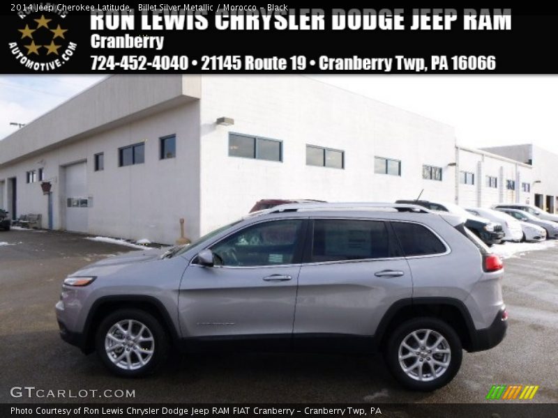 Billet Silver Metallic / Morocco - Black 2014 Jeep Cherokee Latitude