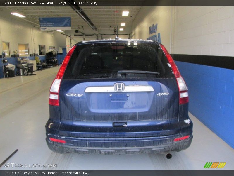 Royal Blue Pearl / Gray 2011 Honda CR-V EX-L 4WD