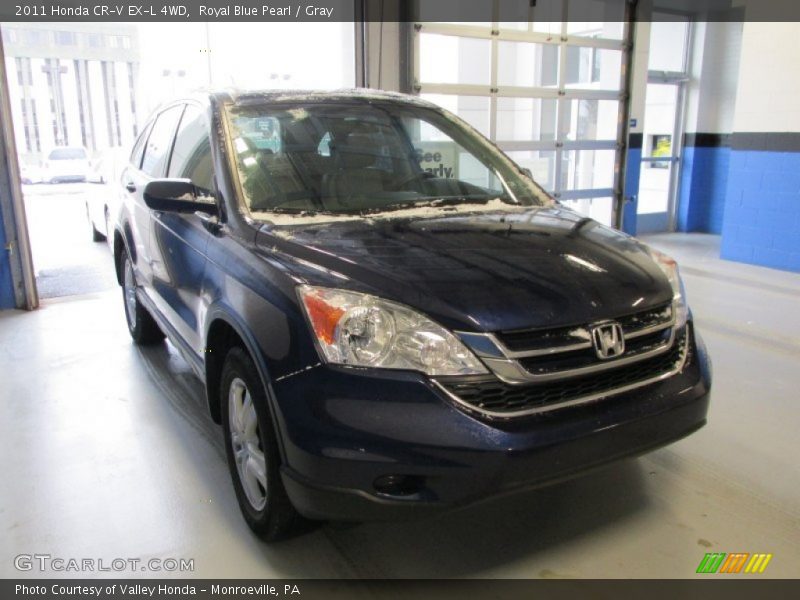Royal Blue Pearl / Gray 2011 Honda CR-V EX-L 4WD