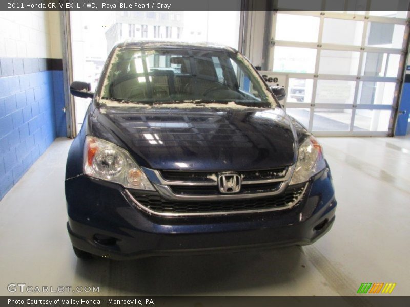 Royal Blue Pearl / Gray 2011 Honda CR-V EX-L 4WD