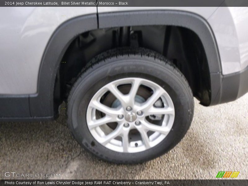 Billet Silver Metallic / Morocco - Black 2014 Jeep Cherokee Latitude