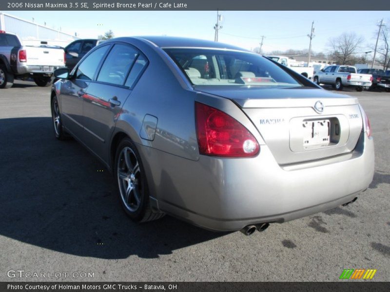 Spirited Bronze Pearl / Cafe Latte 2006 Nissan Maxima 3.5 SE