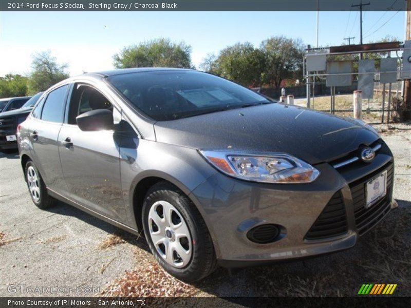 Sterling Gray / Charcoal Black 2014 Ford Focus S Sedan