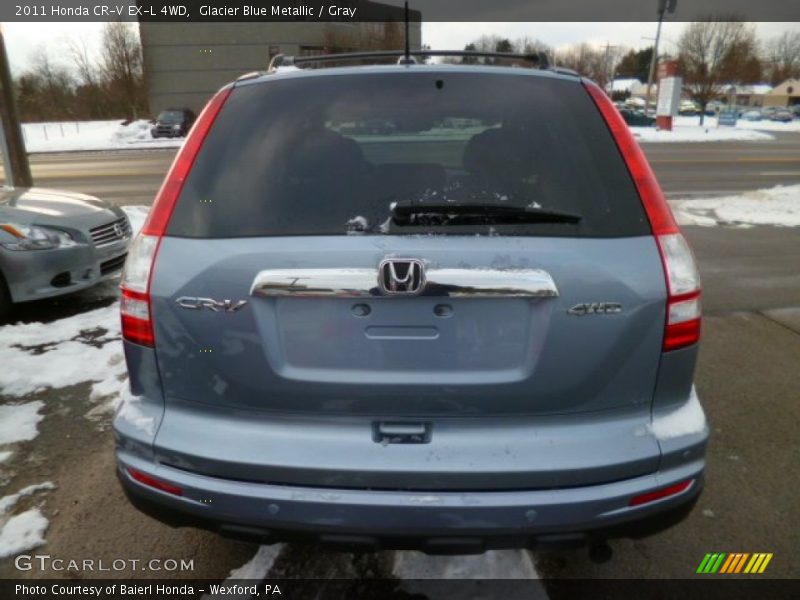 Glacier Blue Metallic / Gray 2011 Honda CR-V EX-L 4WD