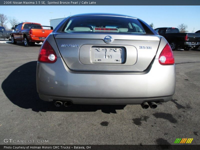 Spirited Bronze Pearl / Cafe Latte 2006 Nissan Maxima 3.5 SE