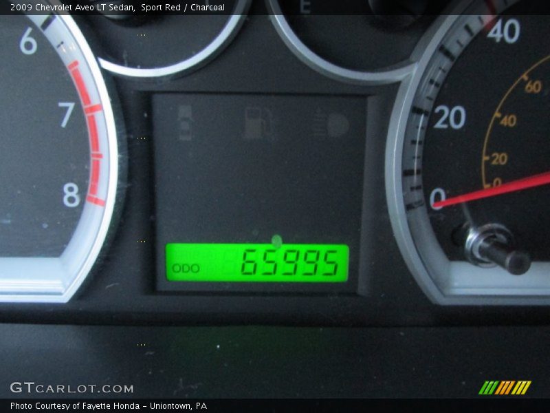 Sport Red / Charcoal 2009 Chevrolet Aveo LT Sedan