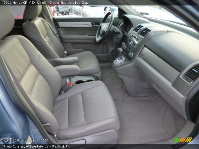 Glacier Blue Metallic / Gray 2011 Honda CR-V EX-L 4WD
