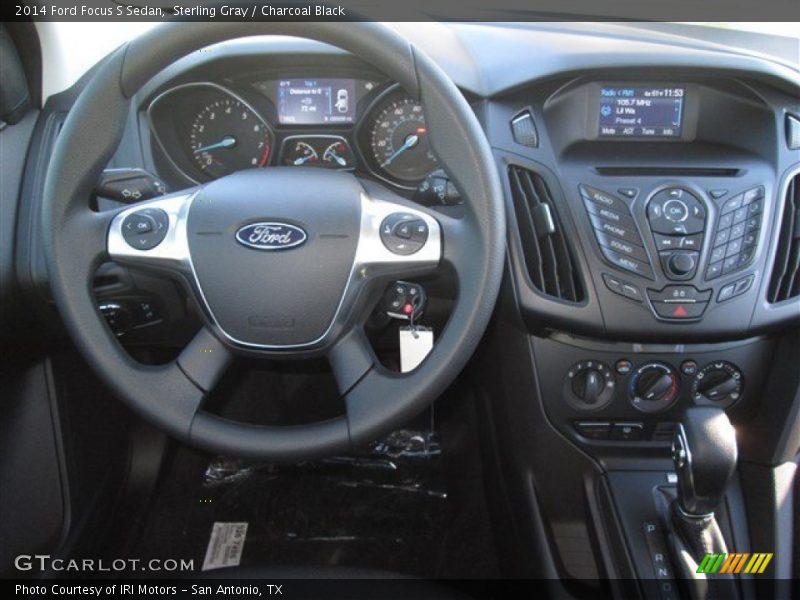 Sterling Gray / Charcoal Black 2014 Ford Focus S Sedan