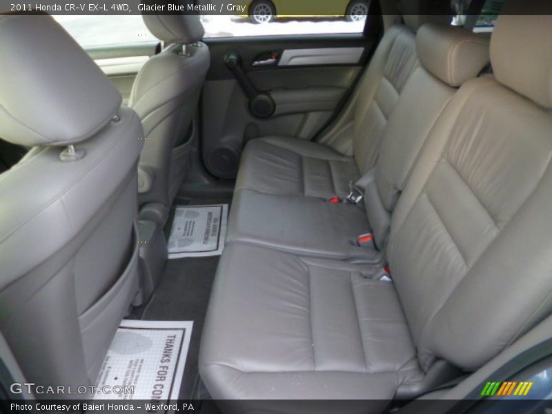 Glacier Blue Metallic / Gray 2011 Honda CR-V EX-L 4WD